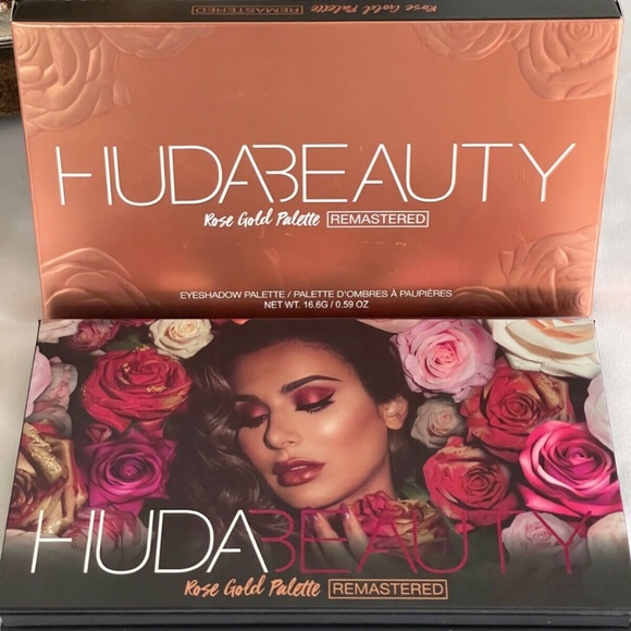 HUDA BEAUTY ROSE GOLD REMASTERED EYESHADOW Palette - 0.59 oz NEW IN BOX - Picture 1 of 6